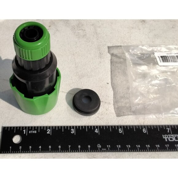 Garden Hose Quick Connector Adapter Set 1/2" to 3/4" Universal Fit Durable Plast - Picture 7 of 8